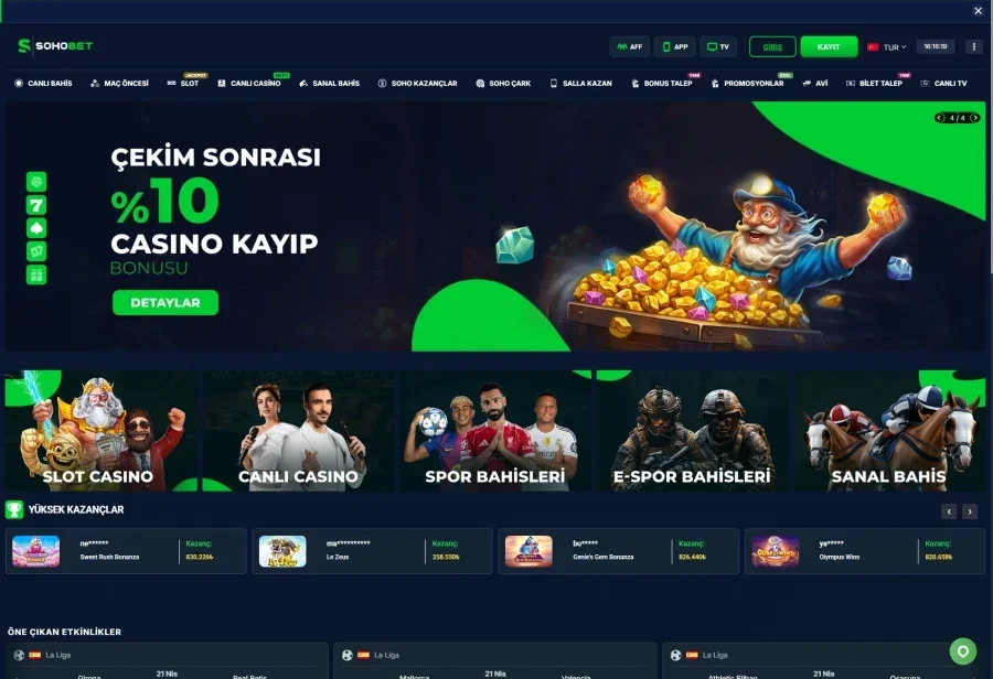 Sohobet ekran görüntüsü